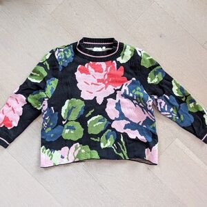 Floral Knit Sweater